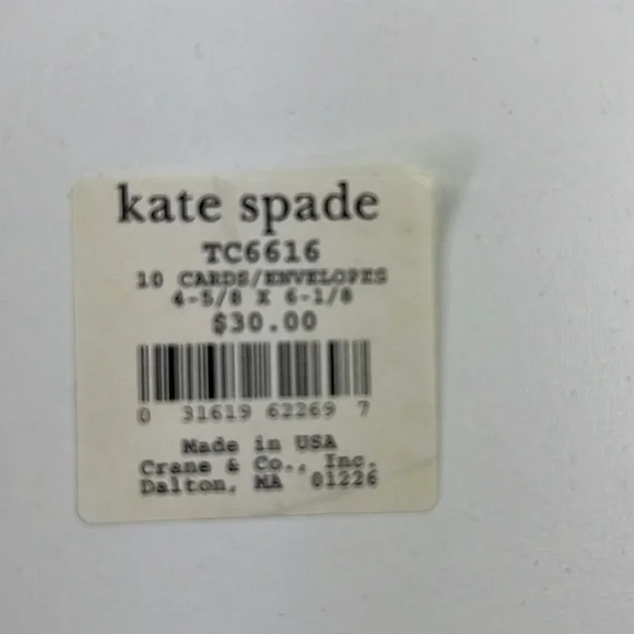 **SOLD**Kate Spade Word Icon Stationery - 5 notecard - Picture 2 of 7